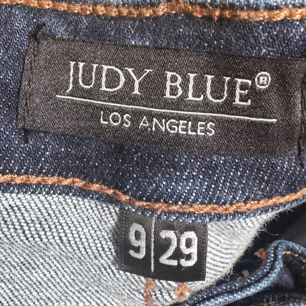 Judy Blue Women's Straight Leg Jeans - Dark Blue - Picture 4 of 11